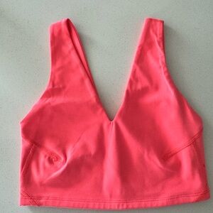 Free People Women's V-Neck Stretch Bralette - hot pink